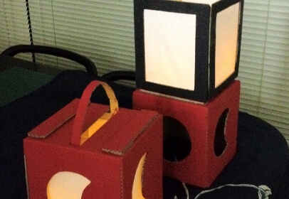 有明行灯講演とダンボールで作る有明行灯